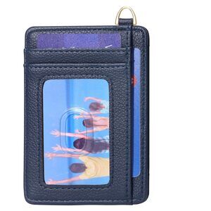 6751 Credit Card Holder Slim Minimalist Wallet, Front Pocket Purse RFID